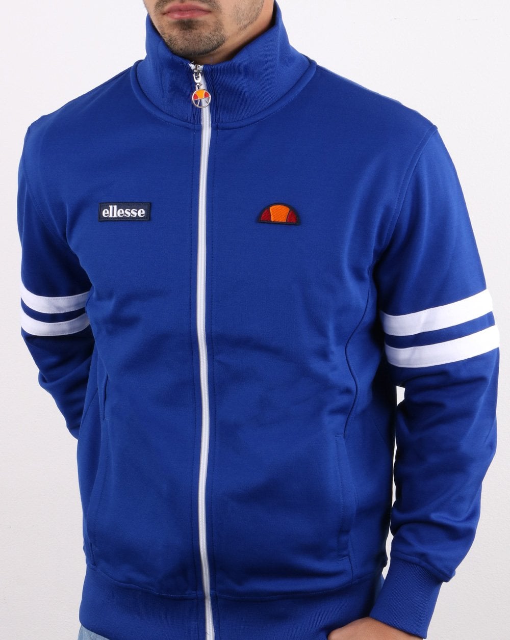 Ellesse Roma Trainingsjacke Blau/Weiß