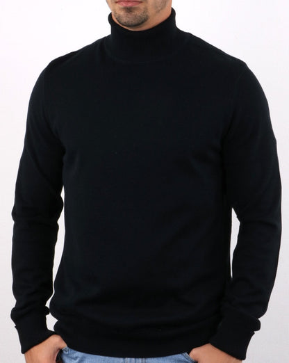 Ben Sherman Strickrollkragen Schwarz