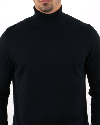 Ben Sherman Strickrollkragen Schwarz