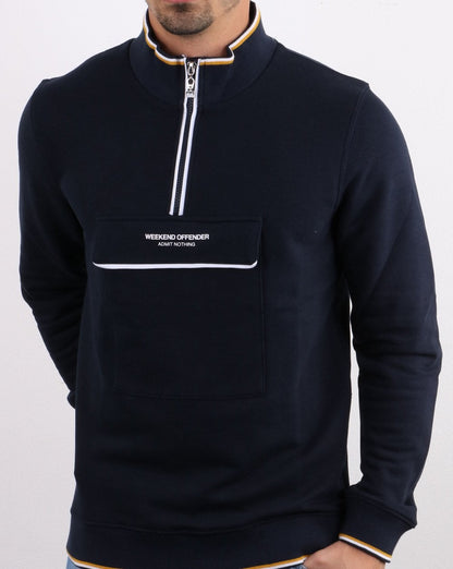 Weekend Offender Zocalo Sweatshirt, Marineblau