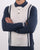 Ben Sherman Long Sleeve Stripe Knit Polo Dark Blue