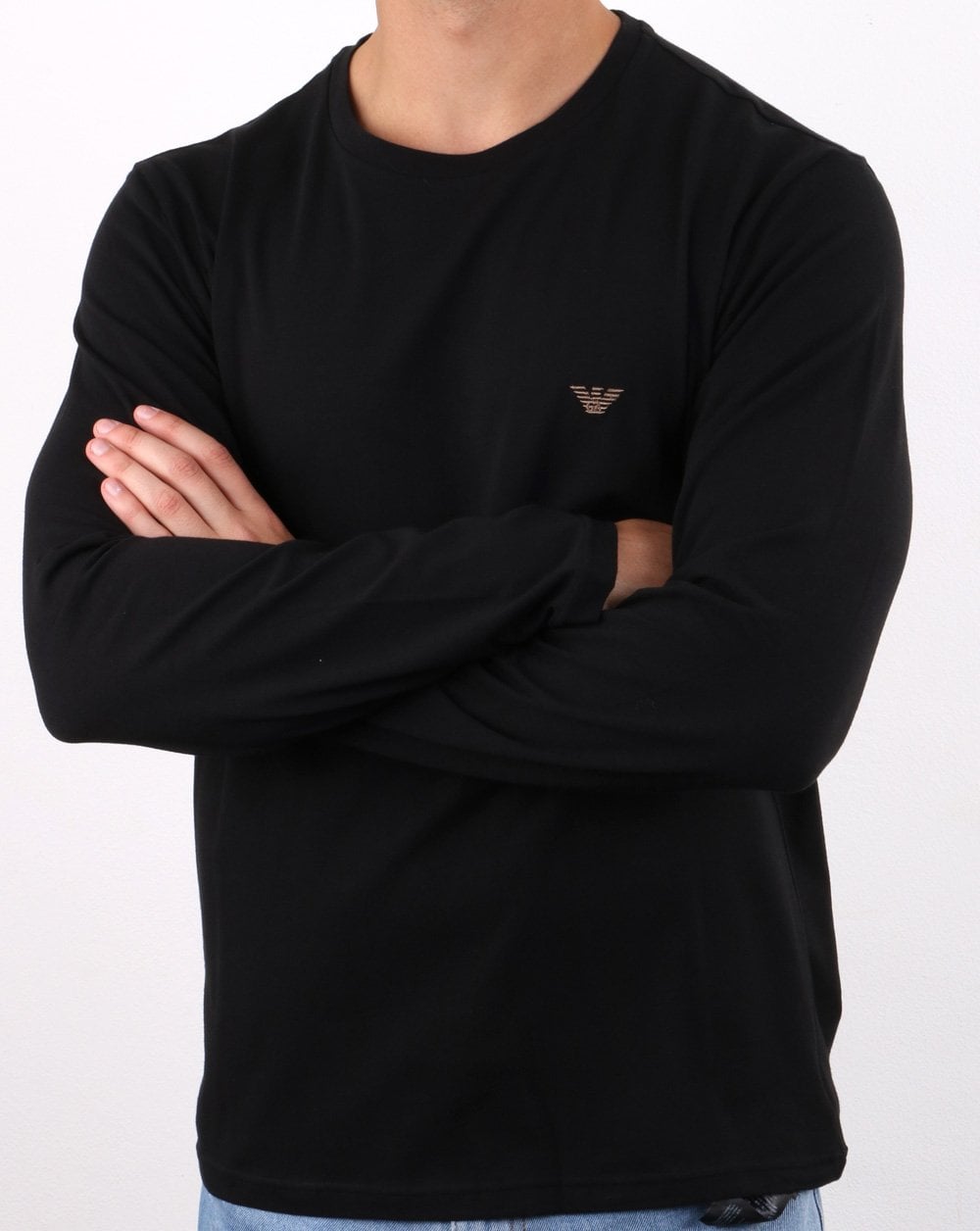 Emporio Armani Langarm-T-Shirt Schwarz