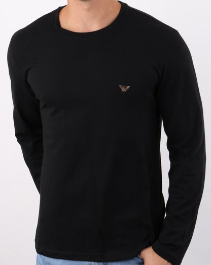 Emporio Armani Langarm-T-Shirt Schwarz
