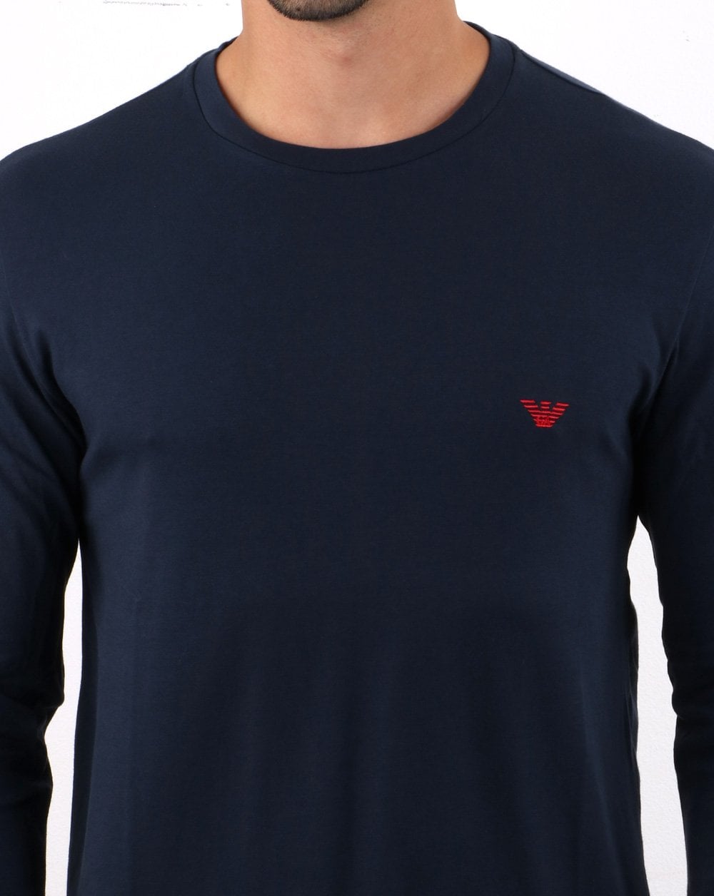 Emporio Armani Langarm-T-Shirt Marineblau