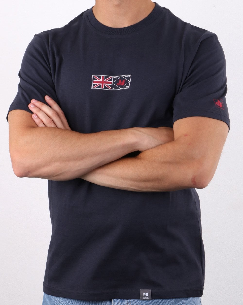 Peaceful Hooligan Finest T-Shirt Marineblau
