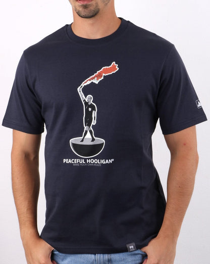 Peaceful Hooligan Schiedsrichter T-Shirt Marineblau