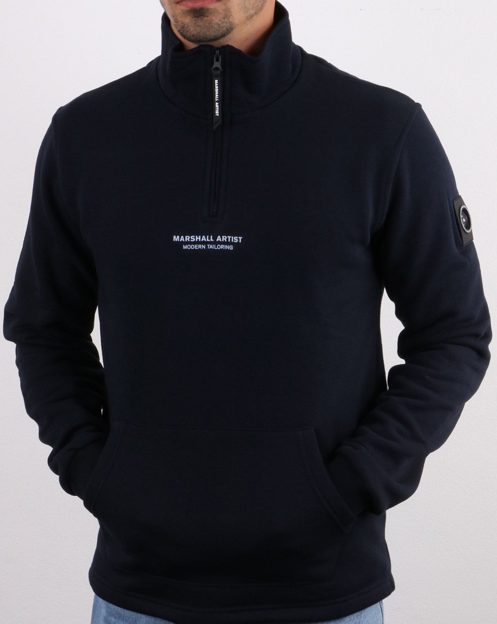 Marshall Artist Siren Half Zip Sweatshirt Navy
