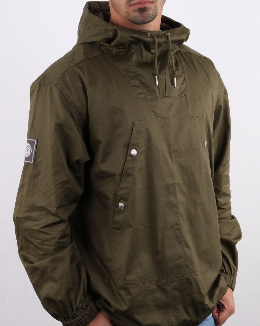 Pretty Green – Überziehjacke in Militärgrün