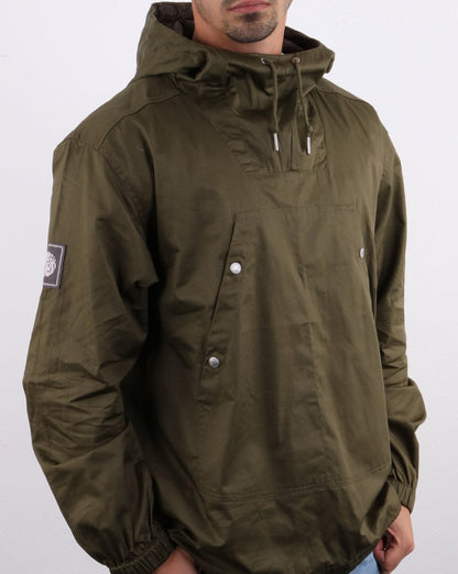 Pretty Green – Überziehjacke in Militärgrün