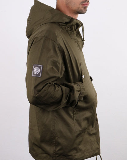 Pretty Green – Überziehjacke in Militärgrün