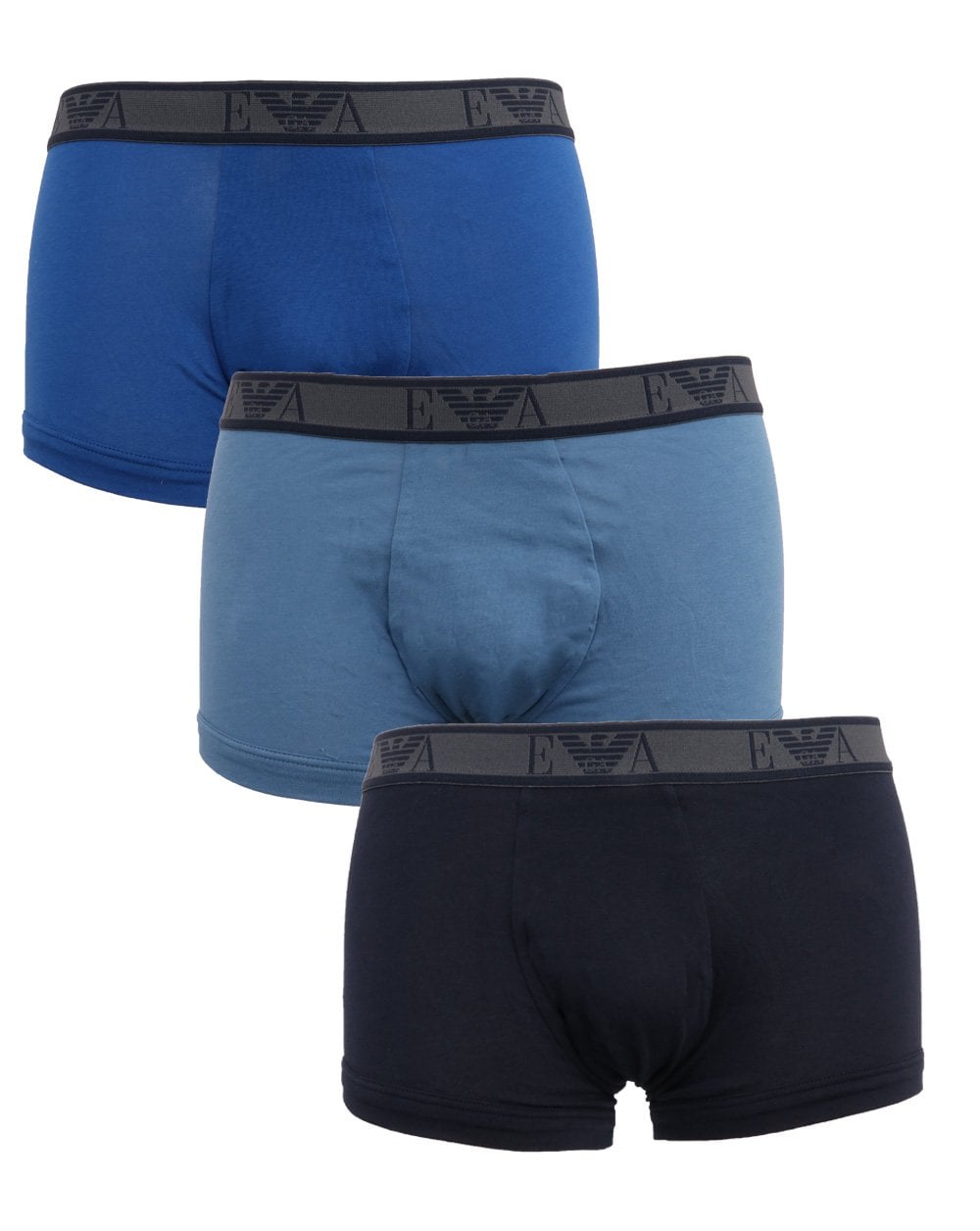 Emporio Armani 3er-Pack Boxershorts Marine/Indigo/Royal