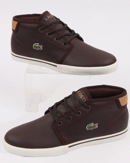 Lacoste Ampthill Trainer Dunkelbraun/Hellbraun