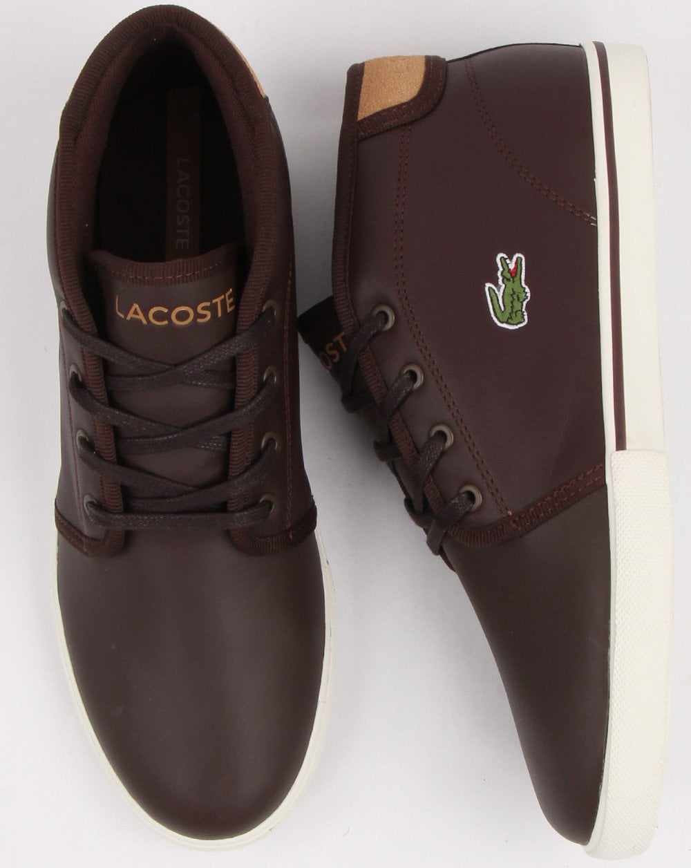 Lacoste Ampthill Trainer Dunkelbraun/Hellbraun