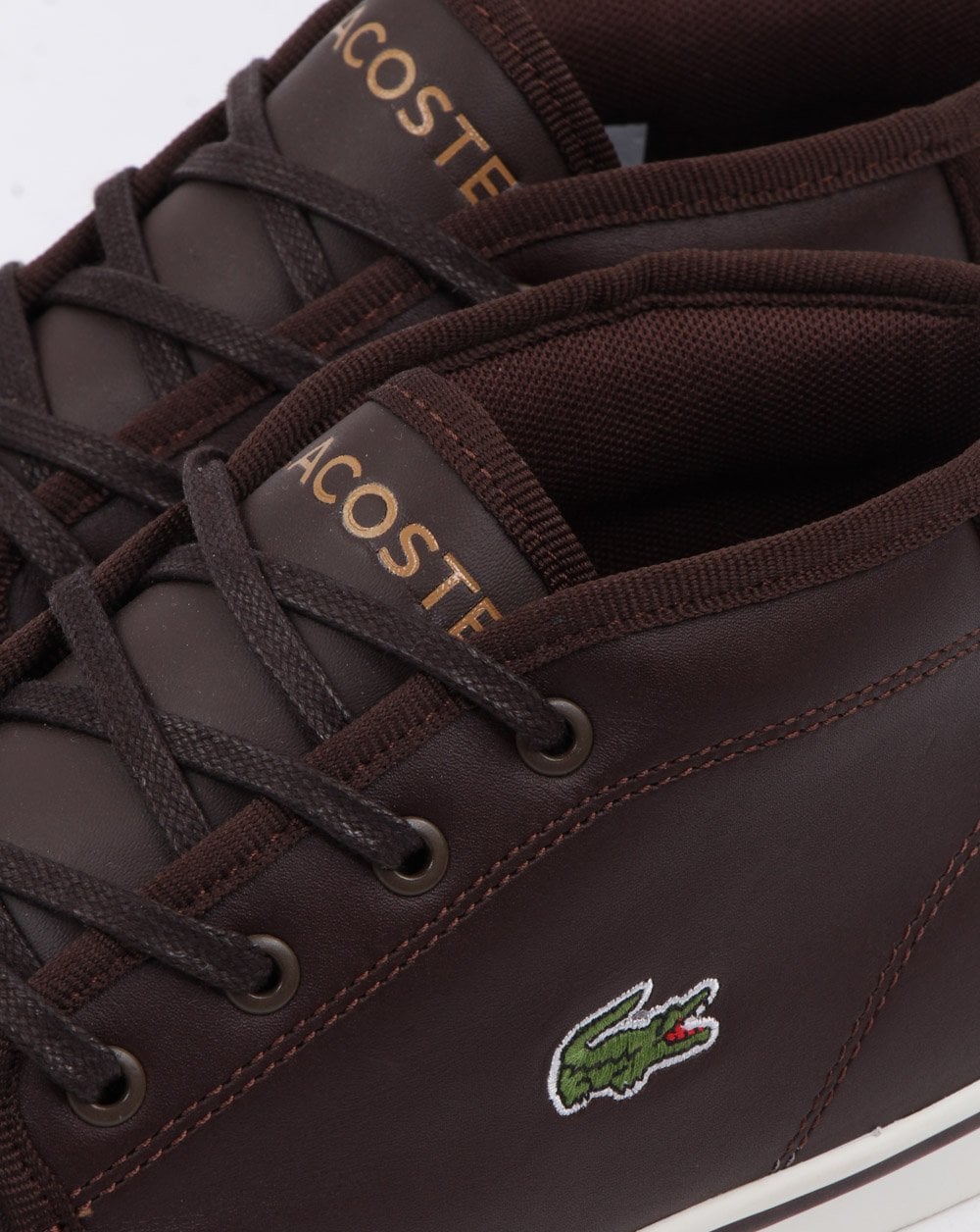 Lacoste Ampthill Trainer Dunkelbraun/Hellbraun