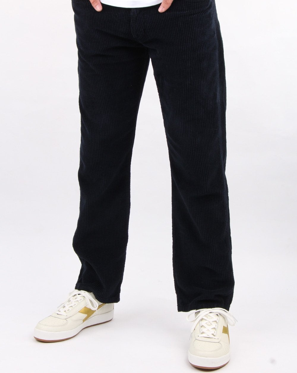 Lois Dallas Straight Jumbo Cordhose Navy