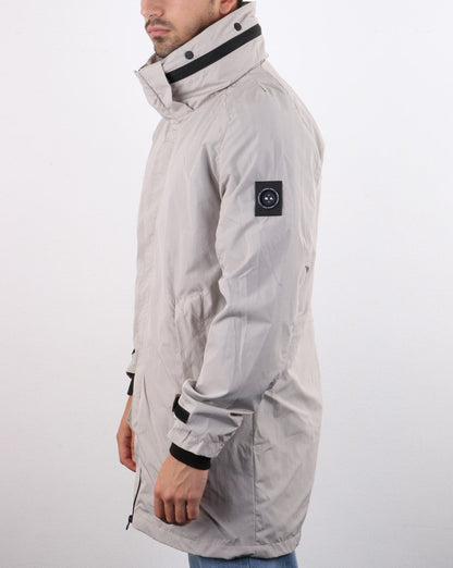 Marshall Artist – Schimmernder Parka mit Fischschwanz in Stein
