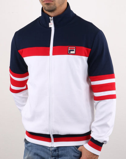 Fila Vintage Courto Trainingsjacke Weiß/Marineblau/Rot