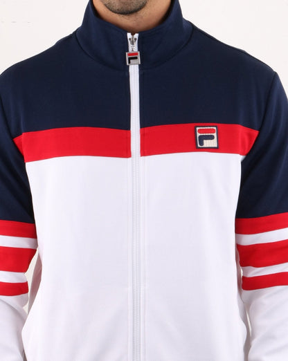 Fila Vintage Courto Trainingsjacke Weiß/Marineblau/Rot