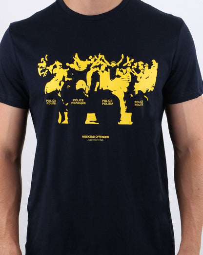 Weekend Offender Riot T-Shirt Marineblau