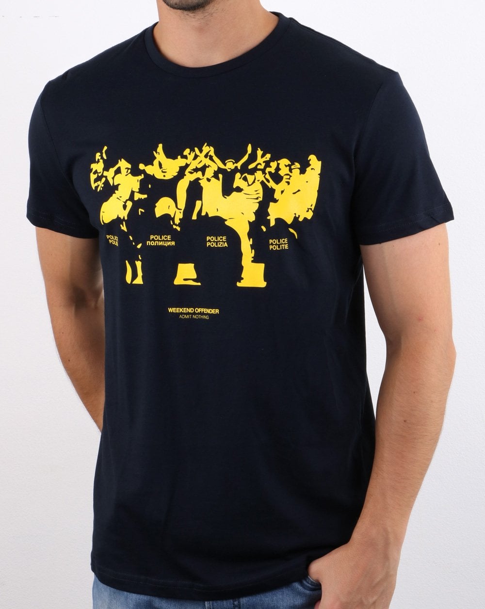 Weekend Offender Riot T-Shirt Marineblau