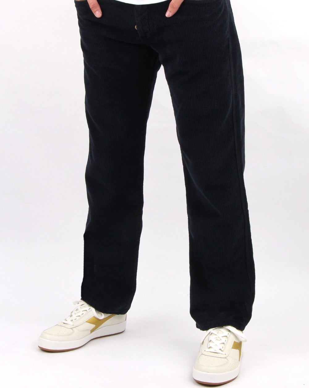 Lois Cordhose mit geradem Bein in Marineblau