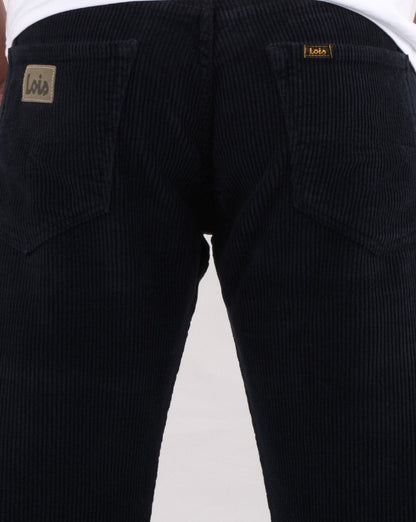 Lois Cordhose mit geradem Bein in Marineblau