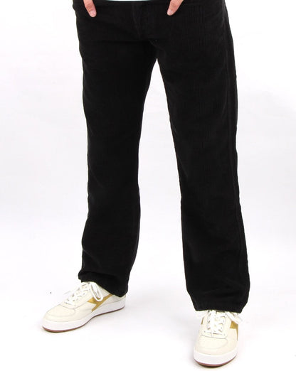 Lois Straight Leg Mid Jumbo Cordhose Schwarz