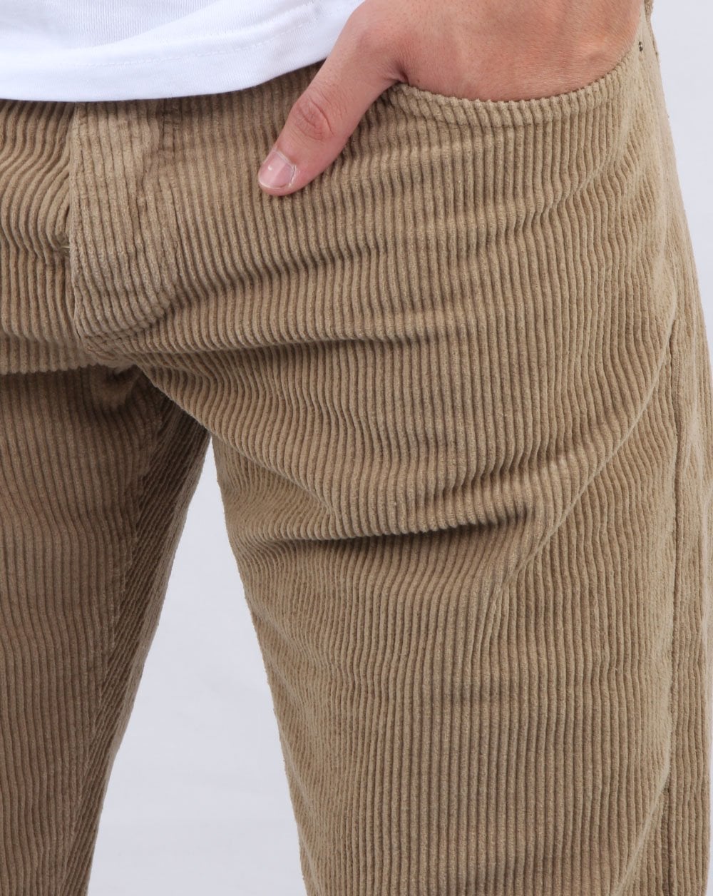 Lois Tapered Mid Cords Dunkelsand