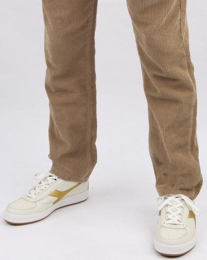 Lois Tapered Mid Cords Dunkelsand