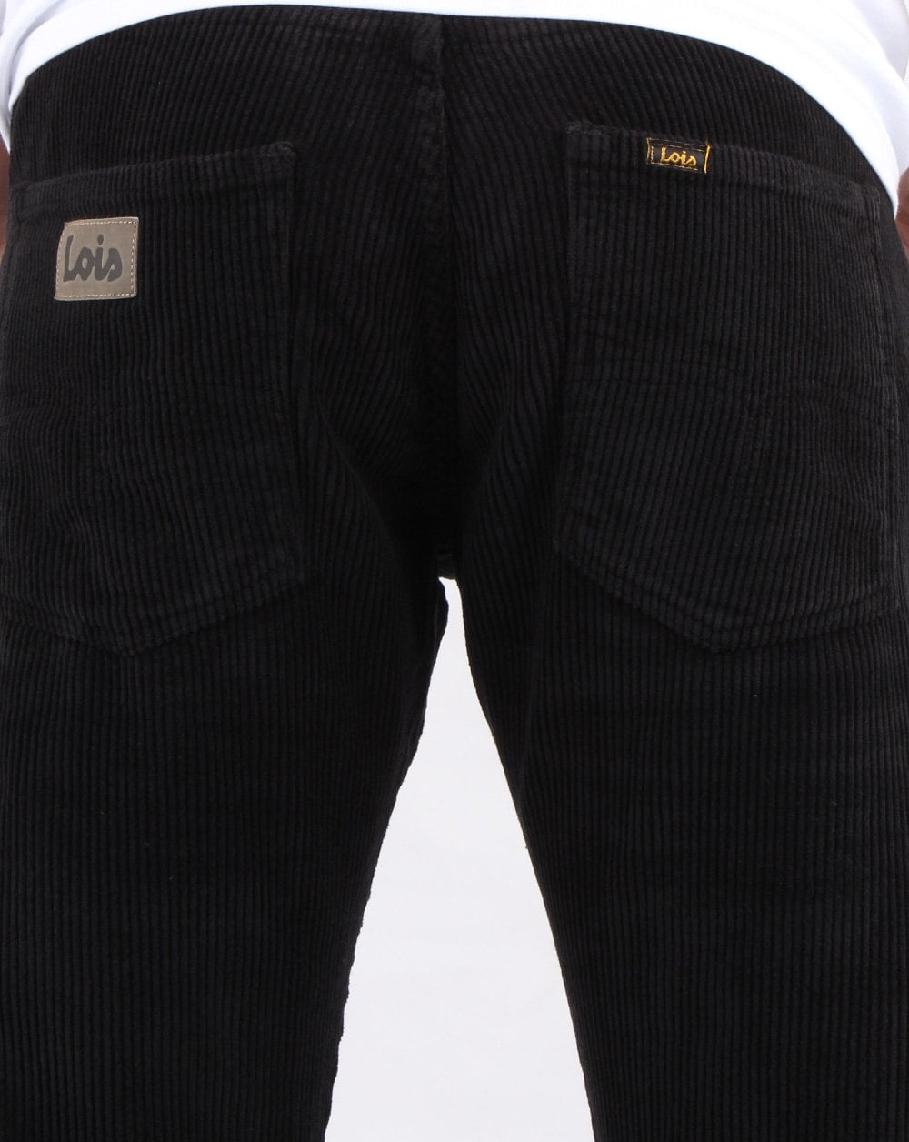 Lois Tapered Mid Cords Schwarz