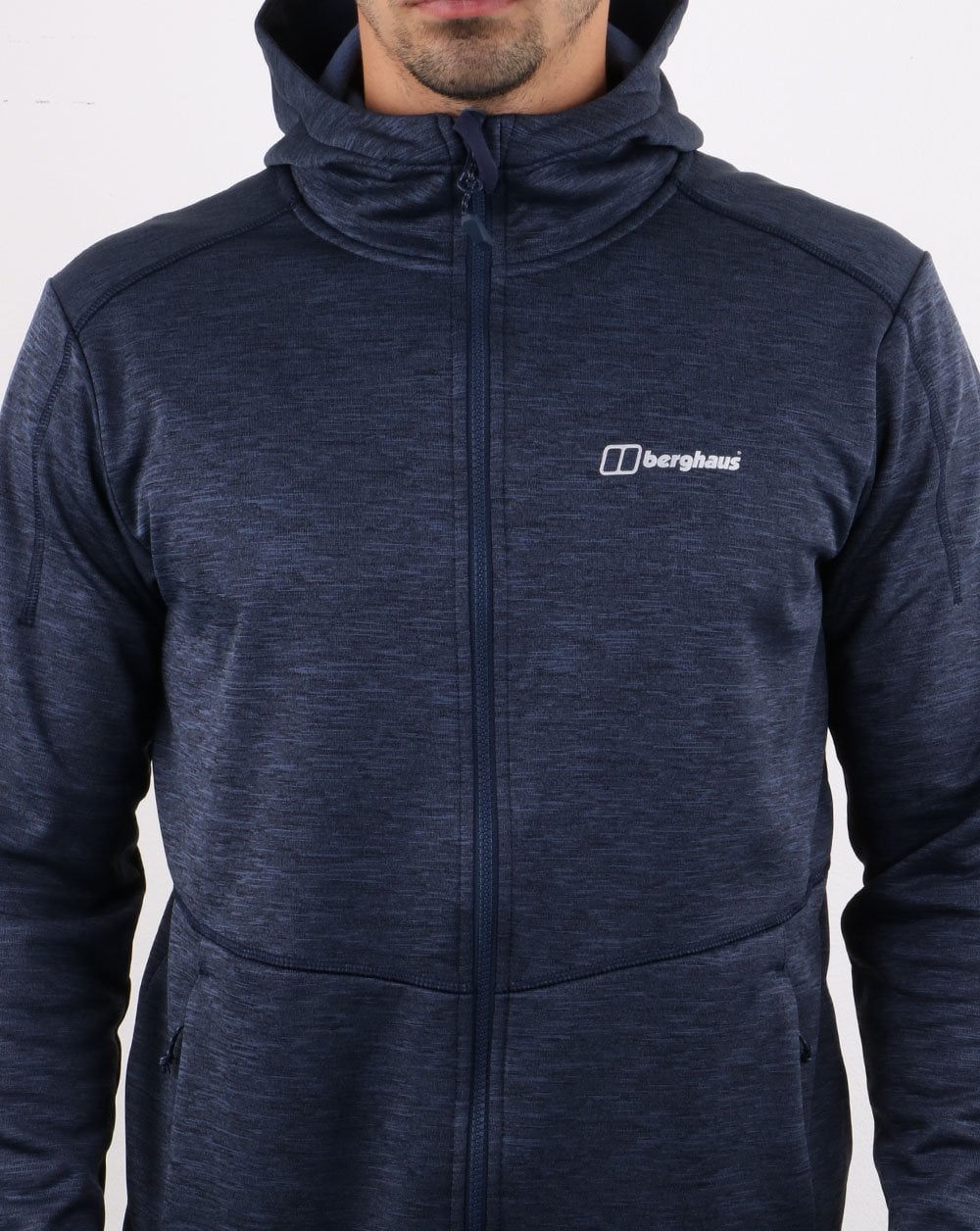 Berghaus Kamaloops Fleecejacke mit Kapuze, Marineblau