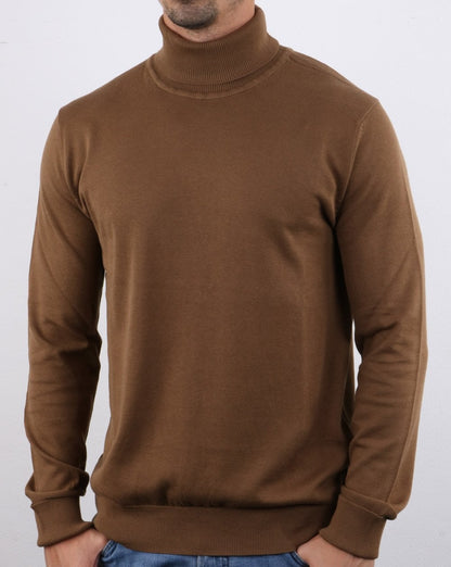 Ben Sherman Gestrickter Rollkragen Hellbraun