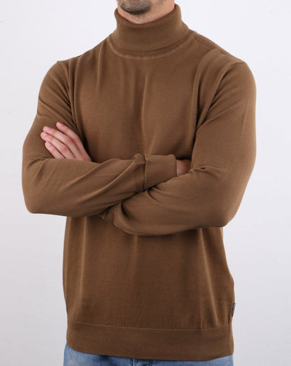 Ben Sherman Gestrickter Rollkragen Hellbraun