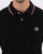 Pretty Green Tipped Long Sleeve Polo Shirt Black