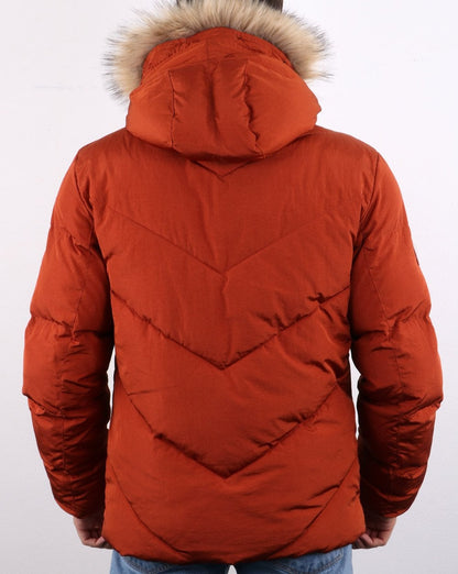 Pretty Green Bowman Wattierte Jacke Orange