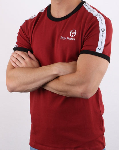 Sergio Tacchini Dalhoa T-Shirt Merlot/Weiß