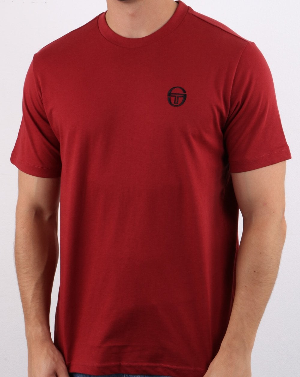 Sergio Tacchini Essentials T Shirt Merlot/black