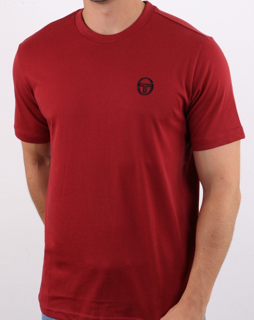 Sergio Tacchini Essentials T Shirt Merlot/black
