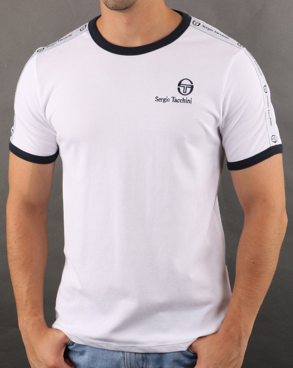 Sergio Tacchini Dalhoa T-Shirt Weiß/Marineblau