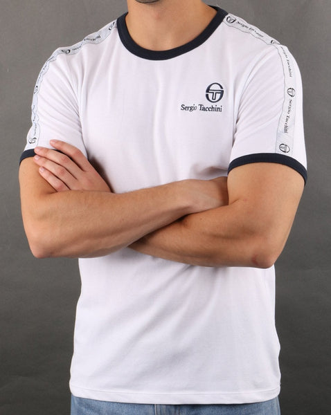 Sergio Tacchini Dalhoa T Shirt White/navy