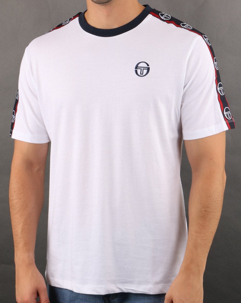 Sergio Tacchini Dahoma T-Shirt Weiß/Marineblau