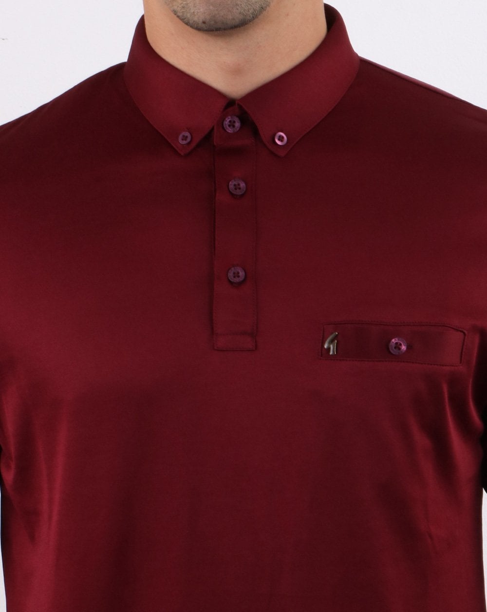 Gabicci Vintage Britman Poloshirt Cabernet