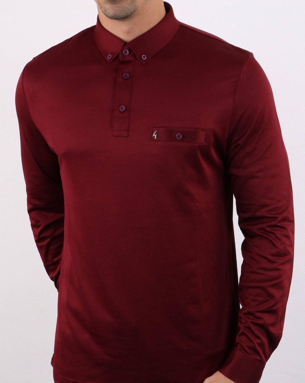 Gabicci Vintage Britman Polo Shirt Cabernet