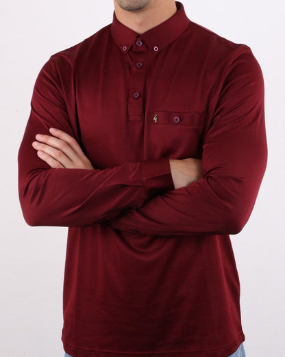 Gabicci Vintage Britman Poloshirt Cabernet