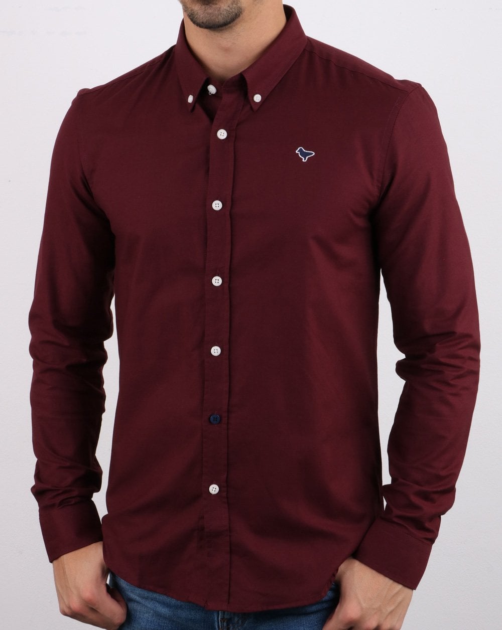 Weekend Offender Pallomari Hemd Burgund
