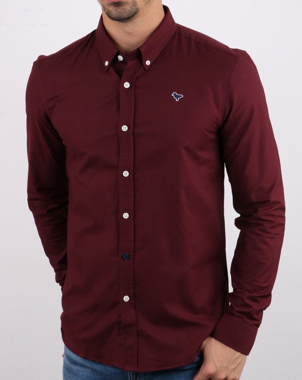 Weekend Offender Pallomari Hemd Burgund