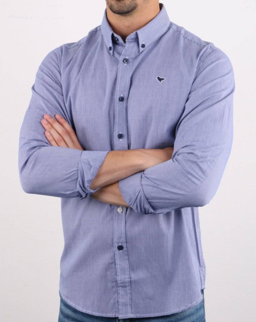 Weekend Offender Murphy Hemd Royal Check