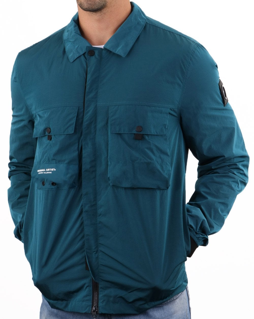 Marshall Artist Molecular Overshirt Blaugrün