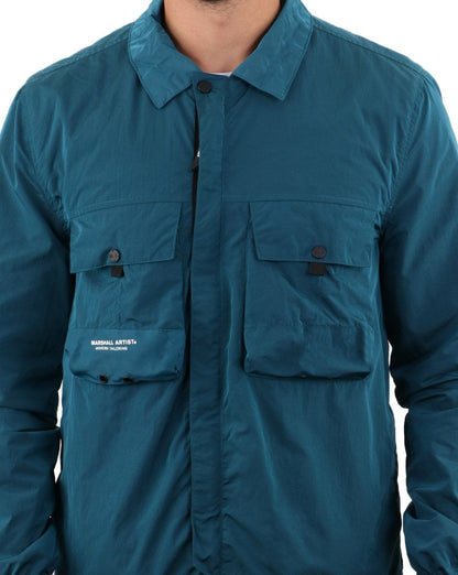 Marshall Artist Molecular Overshirt Blaugrün