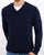 Benetton V-neck Merino Jumper Navy